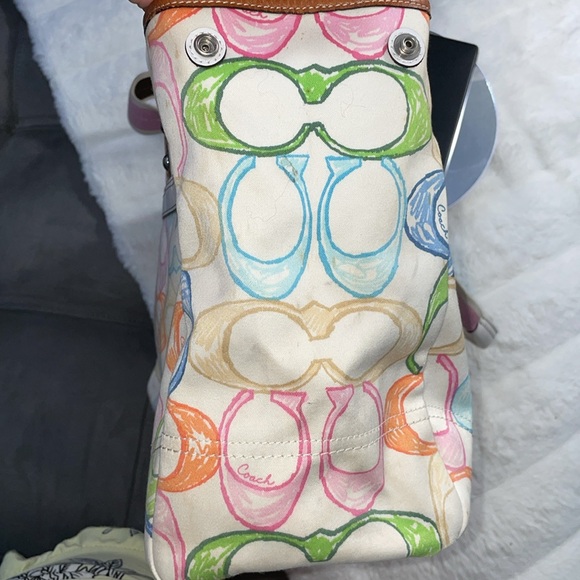 ❤️Coach Hampton Scribble Handbag Vintage - Picture 9 of 16